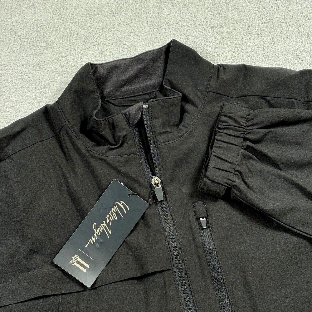 Walter Hagen 11 Majors Mens Black 2-in-1 Golf Rain Jacket HydroHalt Ultra Small